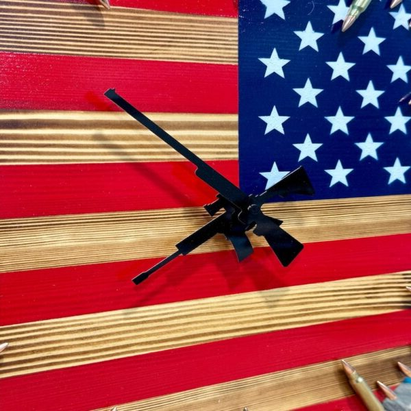 Horloge Artisanale Drapeau Américain