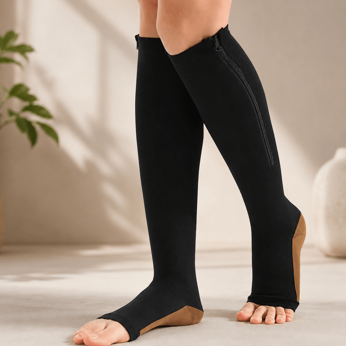 Neckems Chaussettes de Compression Zippées