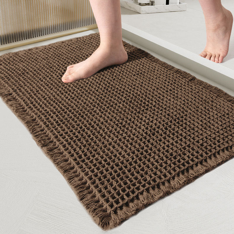 Tapis de bain nid d'abeille absorbant