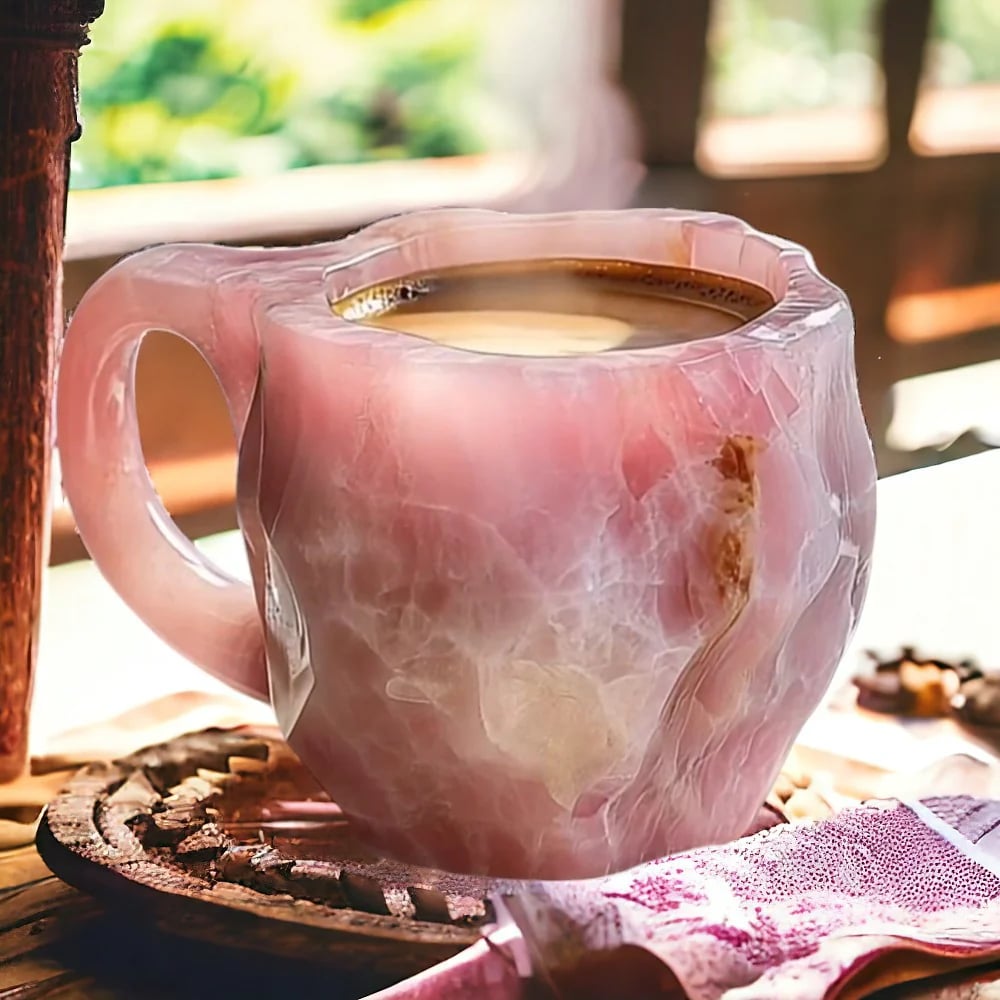 CrystalBrew - Mug à Café en Cristal Minéral