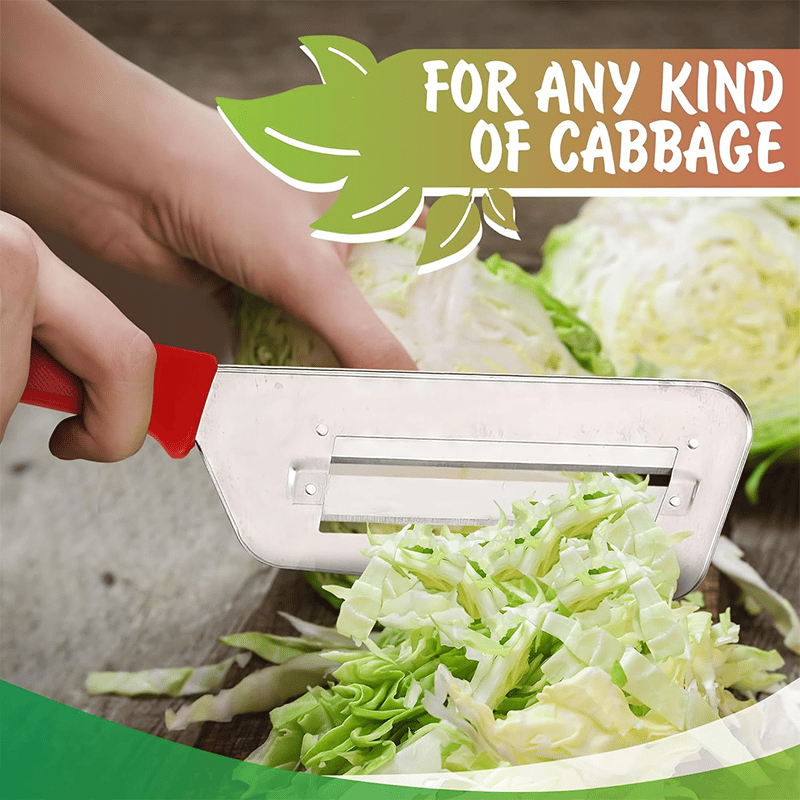 Stainless Steel Cabbage Shredder Knife, Double Blade