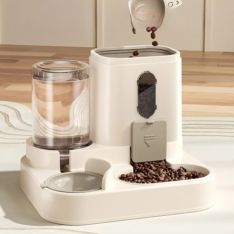 Distributeur 2-en-1 nourriture et eau pour animaux