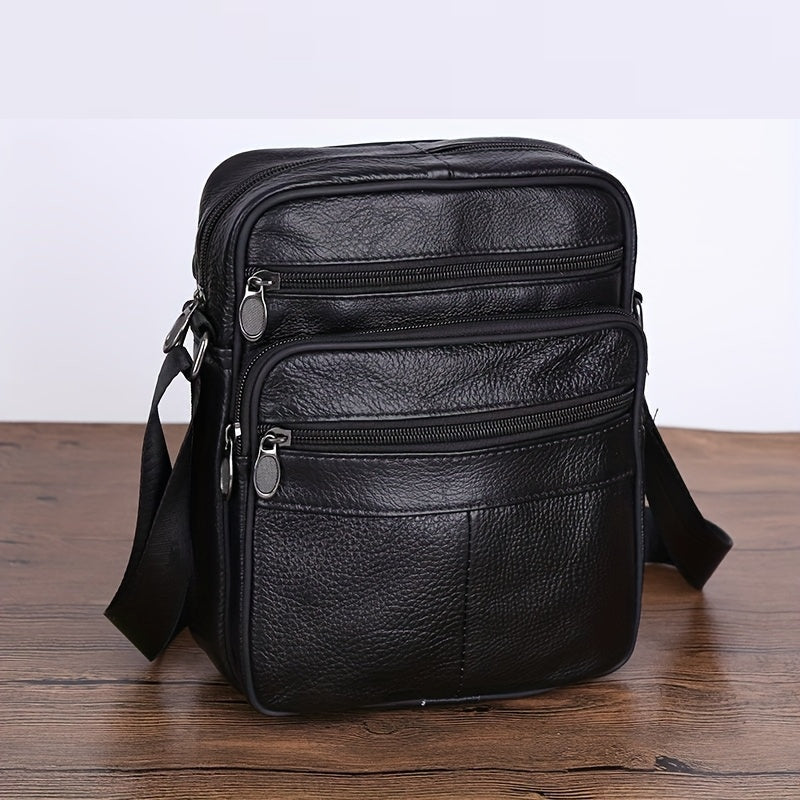 Sac bandoulière homme en cuir de vache