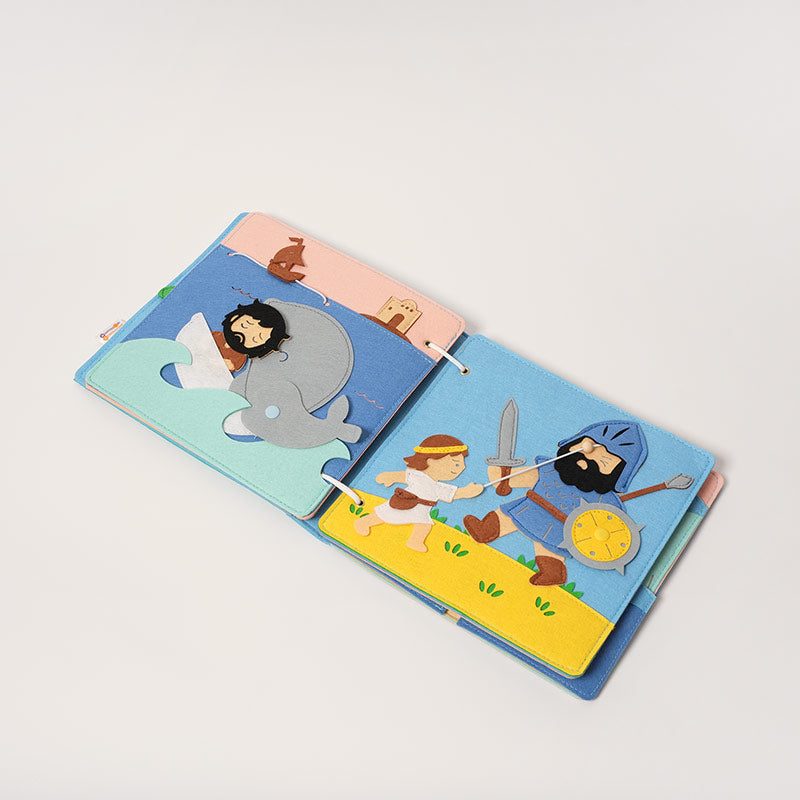 Livre en feutrine, 7 récits de l'Ancien Testament, 2 ans+
