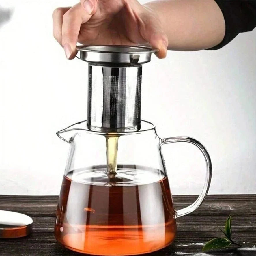 Borosilicate Glass Teapot with Stainless Steel Infuser