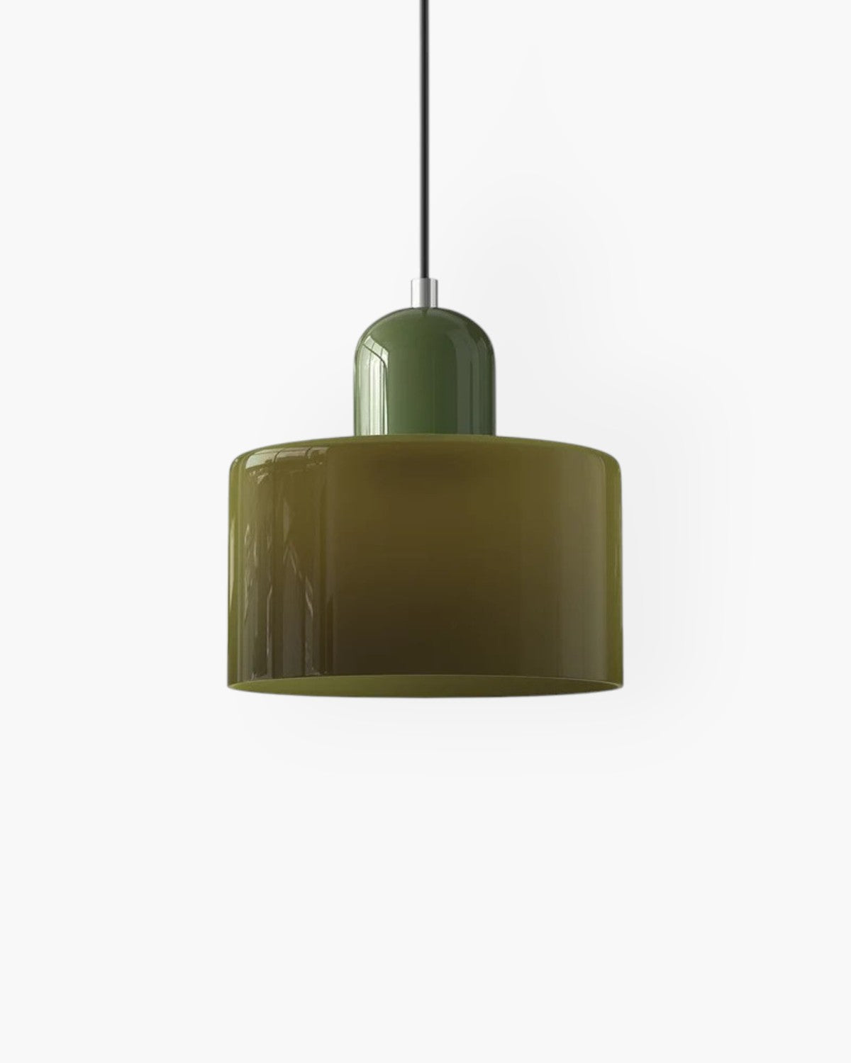 Petite suspension en verre coloré, 15 cm