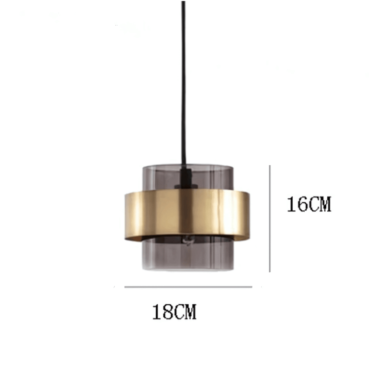 Cylindrical Tinted Glass Light, G9