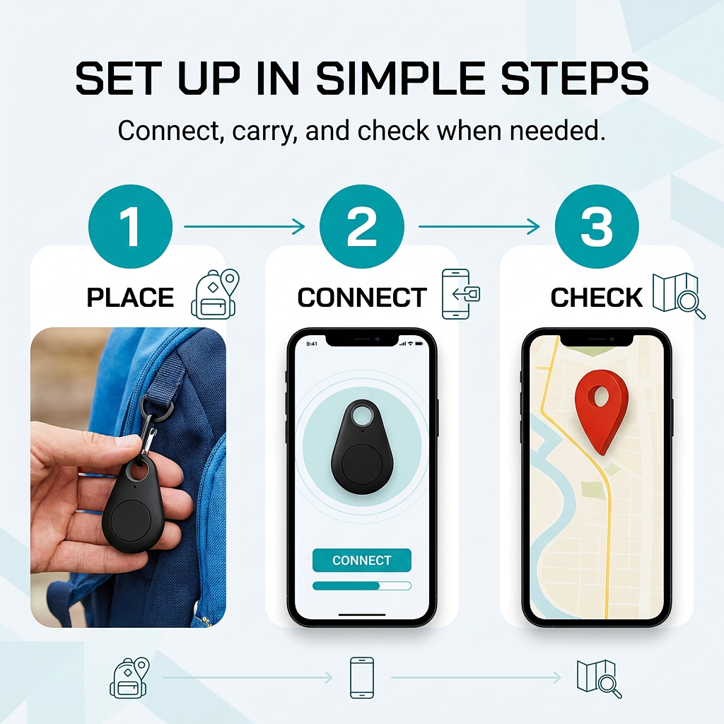 Traceur GPS pour enfant, localisation en direct