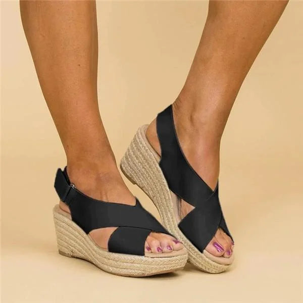 Espadrilles Compensées Confort pour Femme