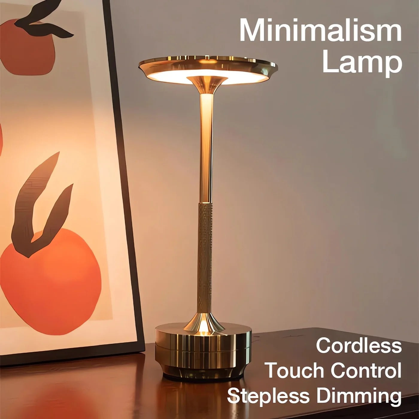 Lampe de table sans fil tactile design nordique