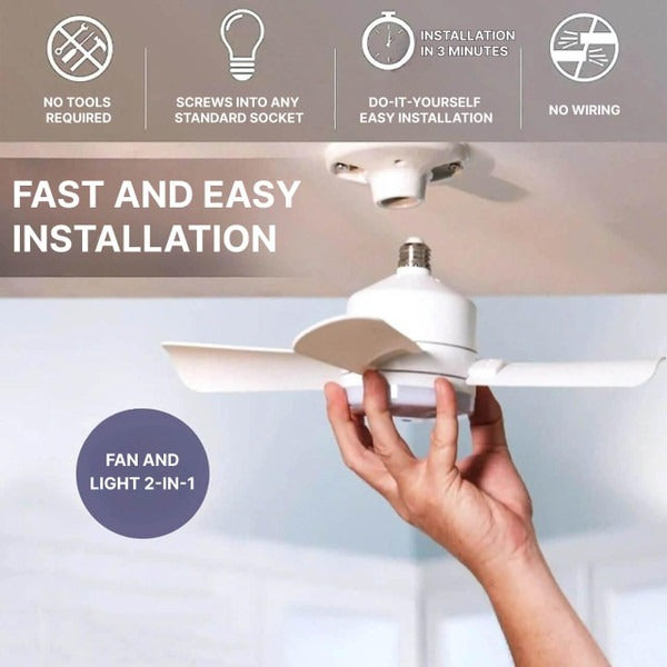 Ventilateur de plafond discret