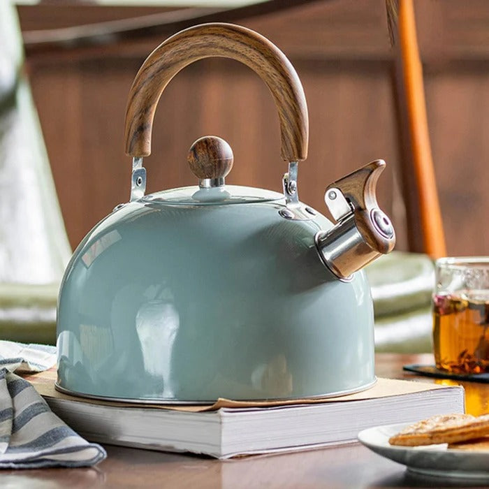Whistling Kettle for Hot Drinks on All Stovetop Types