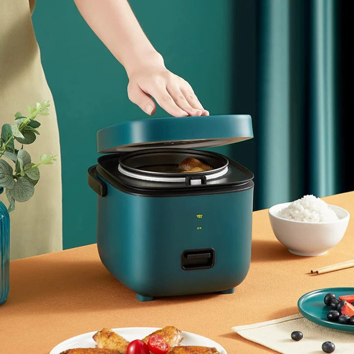 Mini Rice Cooker with Steamer Tray