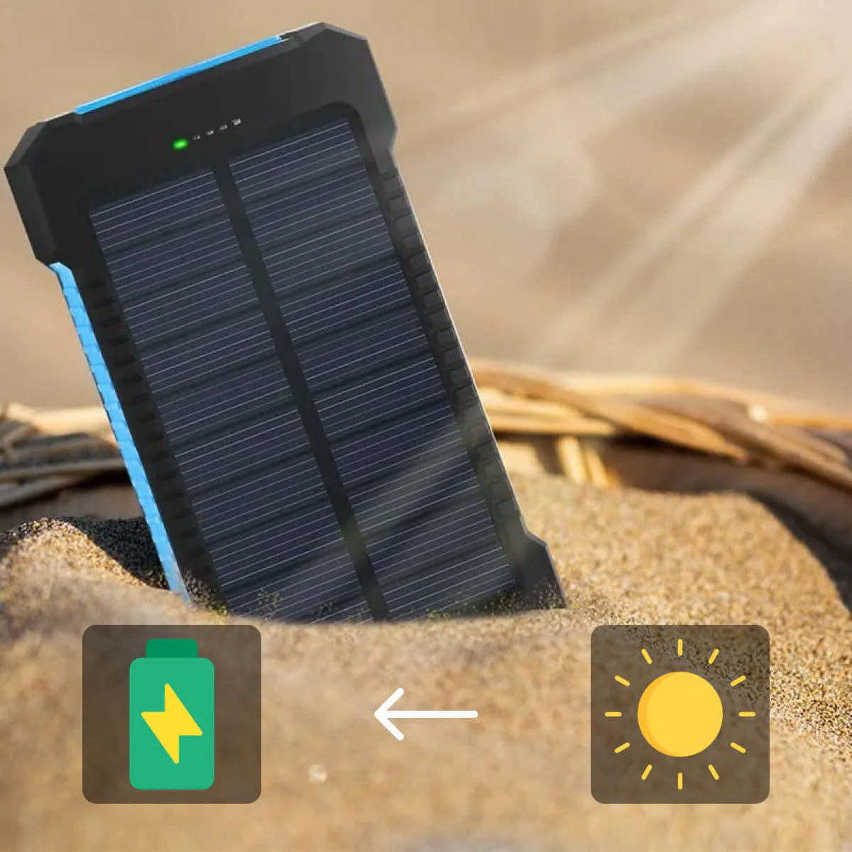 Batterie Externe Solaire Étanche