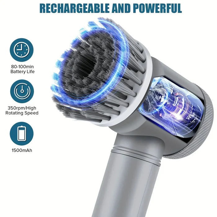 Brosse rotative turbo pour nettoyage intensif