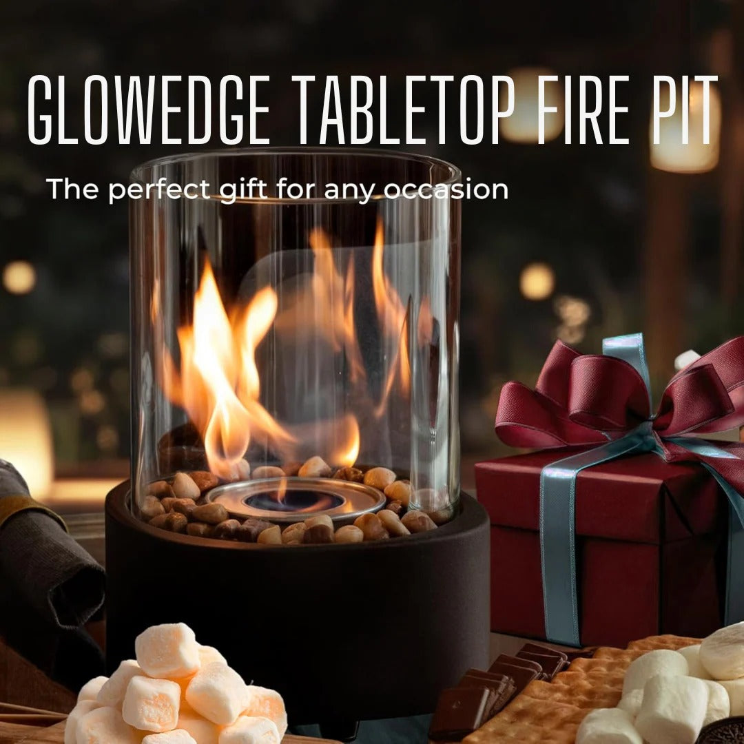 Cheminée de Table en Verre Portable