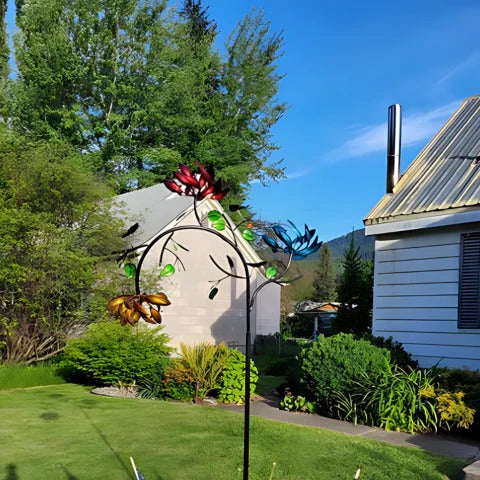 Éolienne Décorative Fleur d'Été Colorée