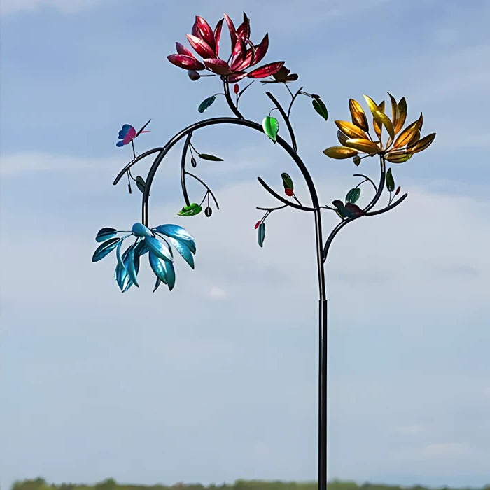Éolienne Décorative Fleur d'Été Colorée
