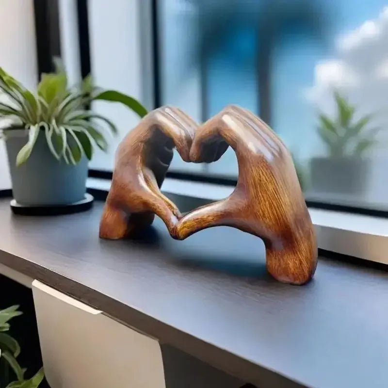 Figurine Cœur en Bois Naturel