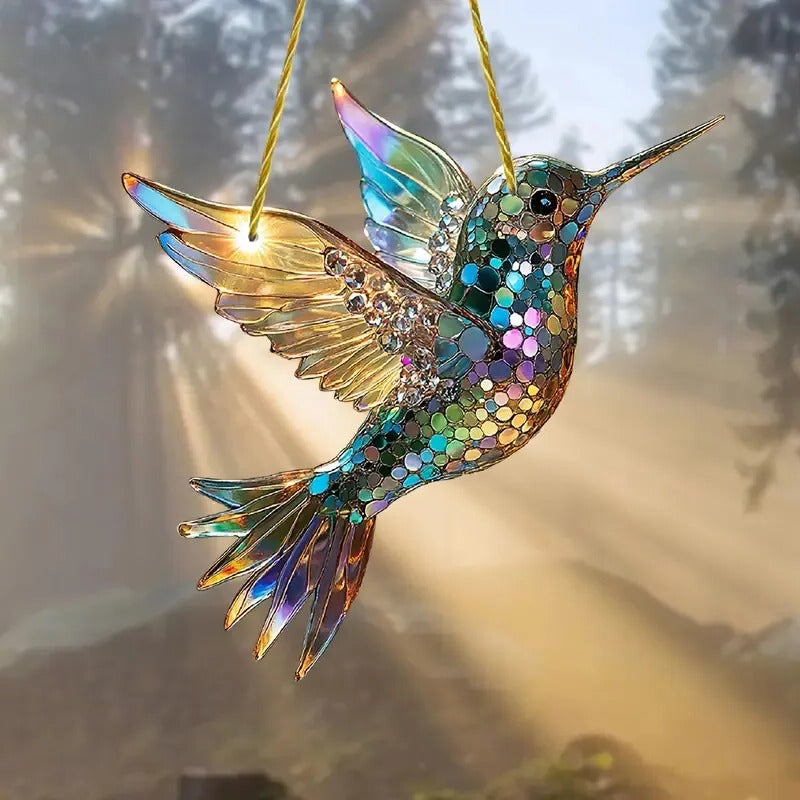 Capteur de Soleil Colibri Coloré pour Fenêtre