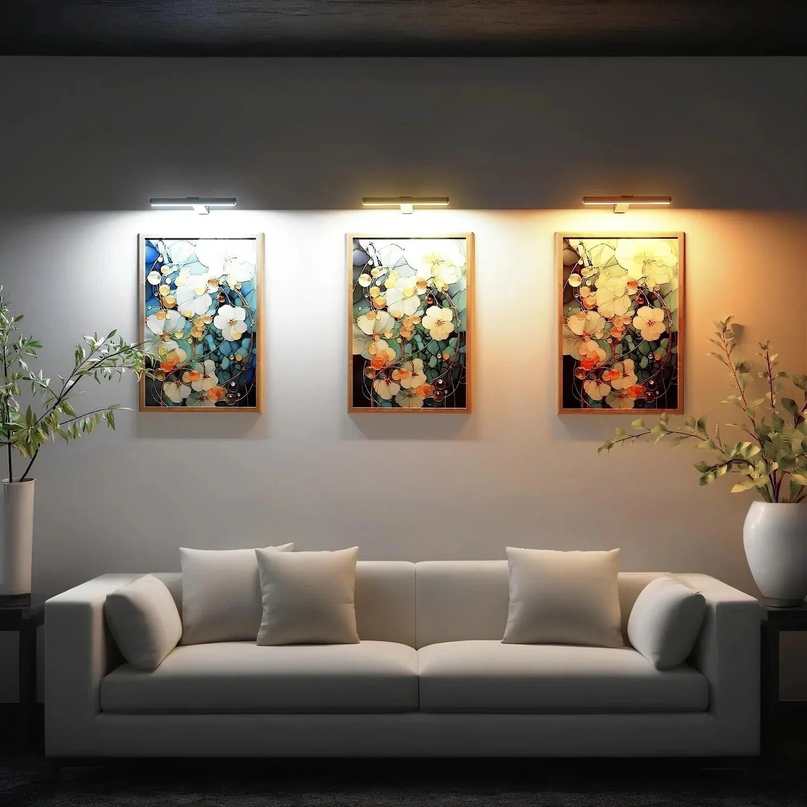 Applique LED sans fil pour tableau