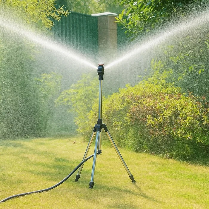 High-Pressure Rotating Sprinkler on Tripod