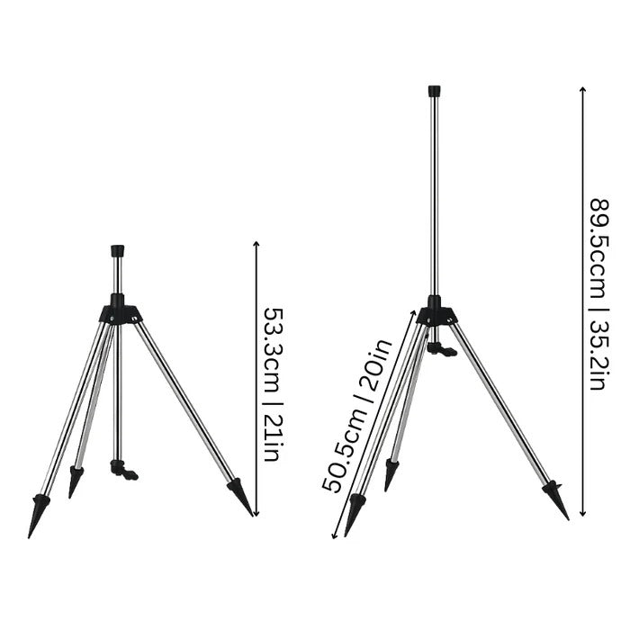 High-Pressure Rotating Sprinkler on Tripod