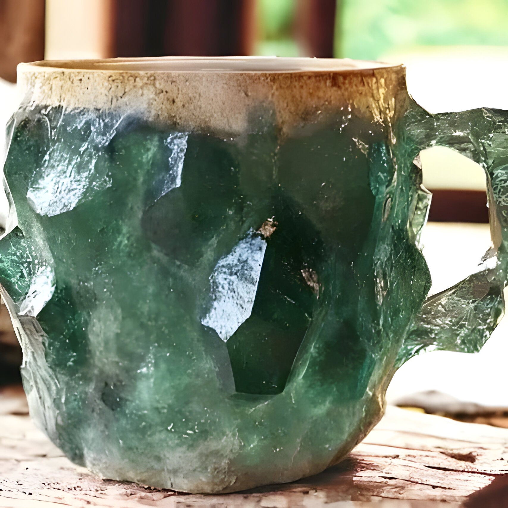 Mugs effet cristal aux teintes minerales