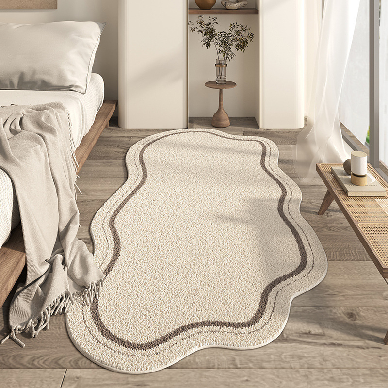 GolfGreens - Tapis Monochrome à Motif de Vagues