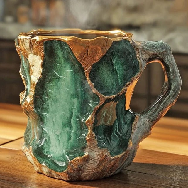 Mugs effet cristal aux teintes minerales