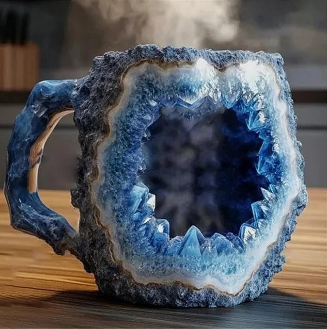 Mugs effet cristal aux teintes minerales