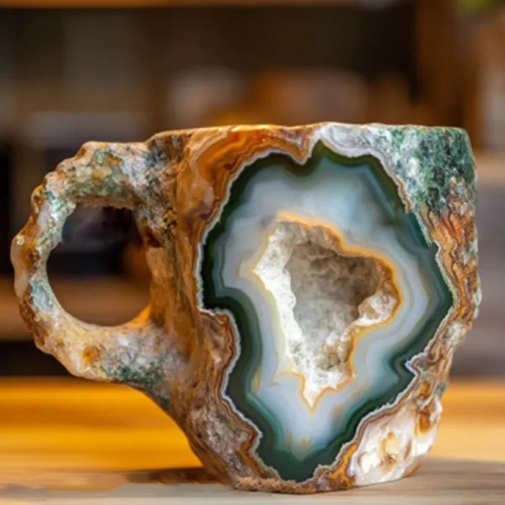 Mugs effet cristal aux teintes minerales