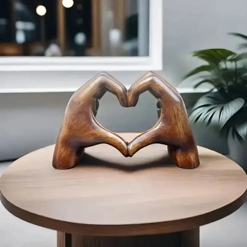 Figurine Cœur en Bois Naturel