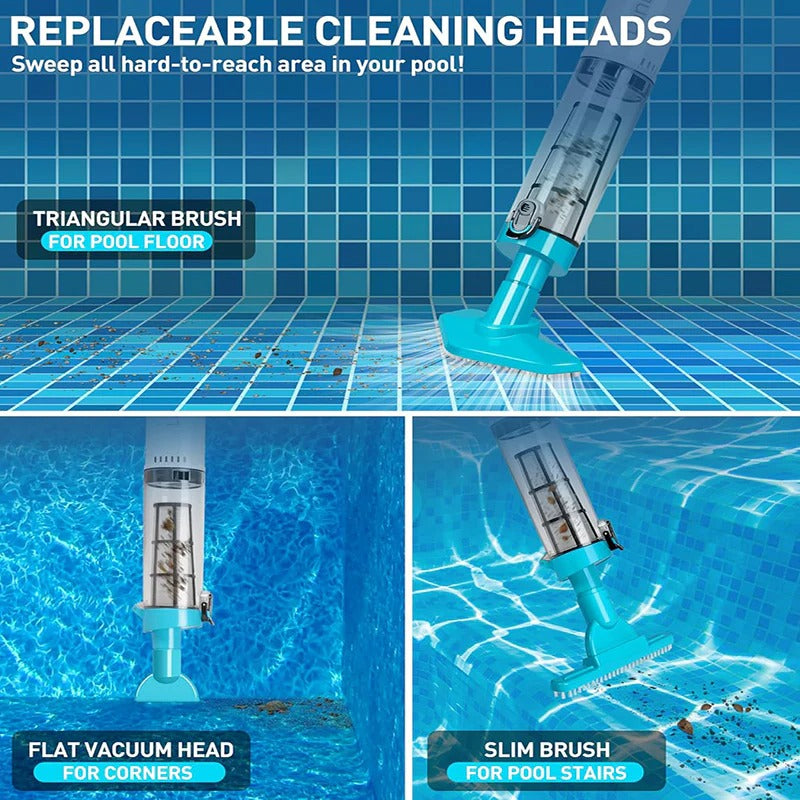 Aspirateur de Piscine sans Fil Rechargeable 3 en 1