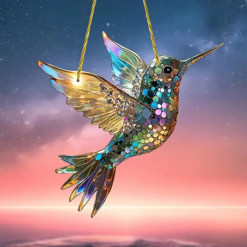 Capteur de Soleil Colibri Coloré pour Fenêtre