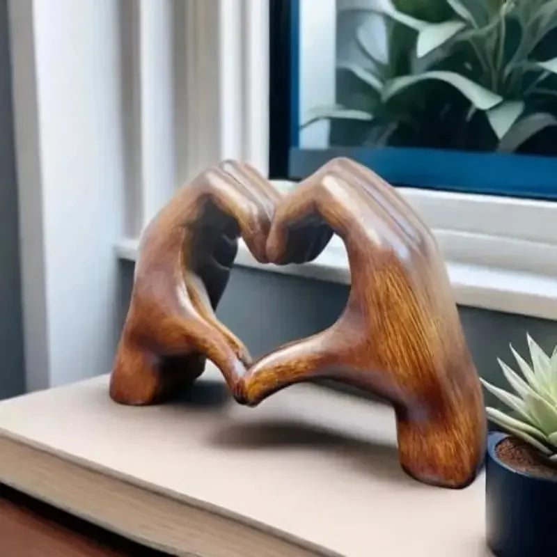 Figurine Cœur en Bois Naturel