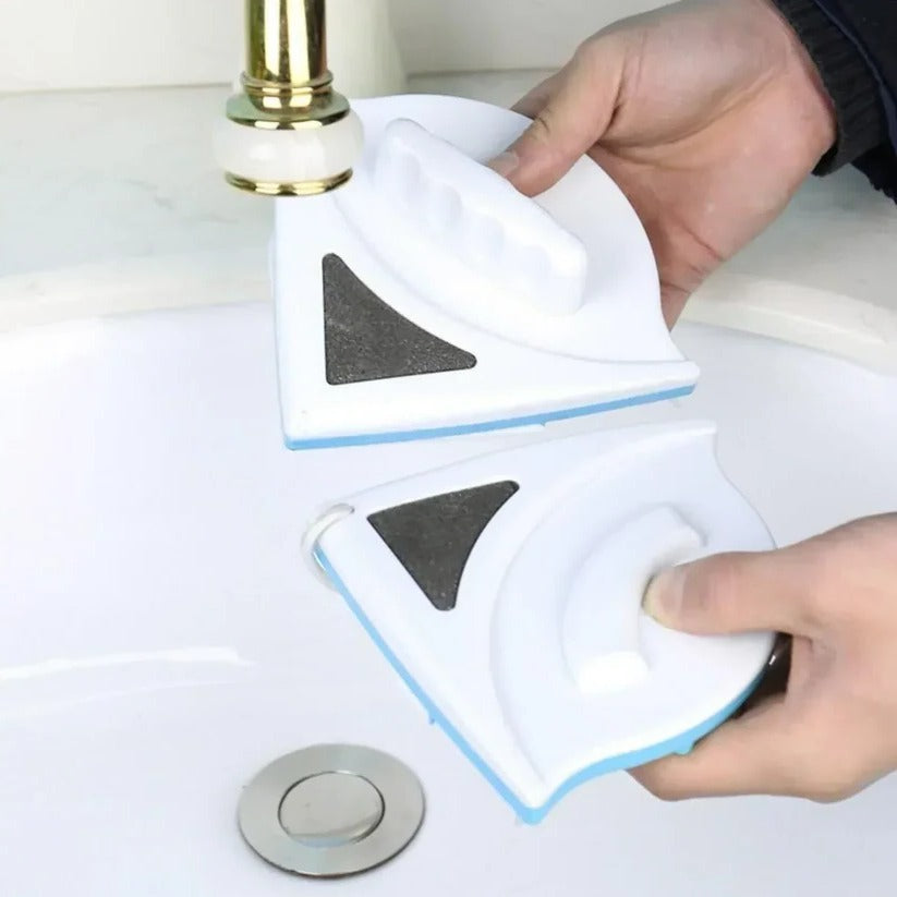 Lave-vitre magnétique double face