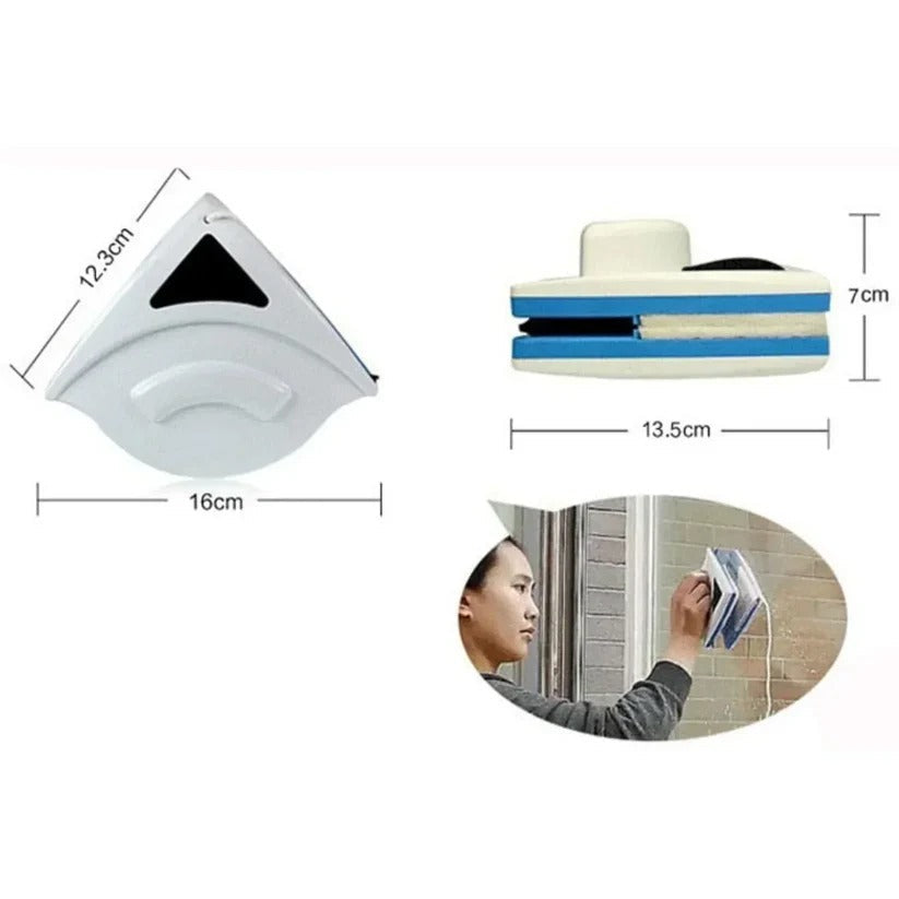 Lave-vitre magnétique double face