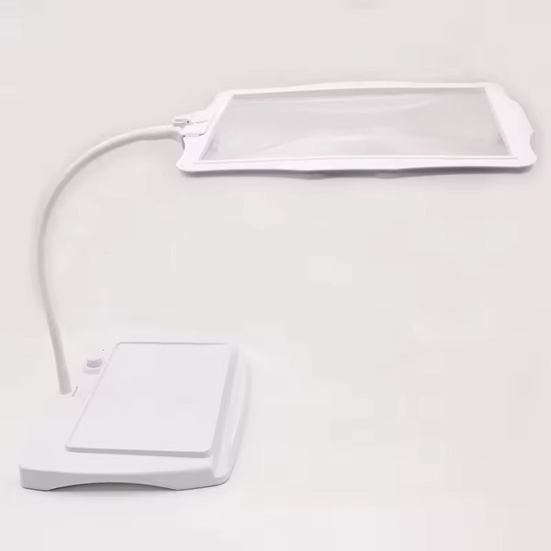 LED Magnifying Floor Lamp 3x, Gooseneck Arm