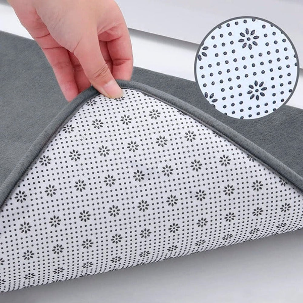 Tapis de bain en mousse à mémoire de forme, antidérapant