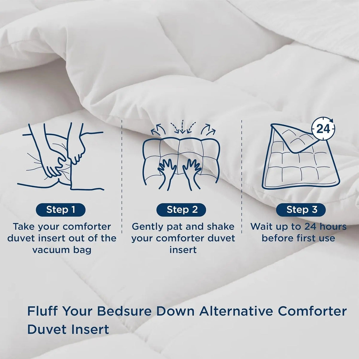 Couette synthétique surpiquée avec boucles d'angle