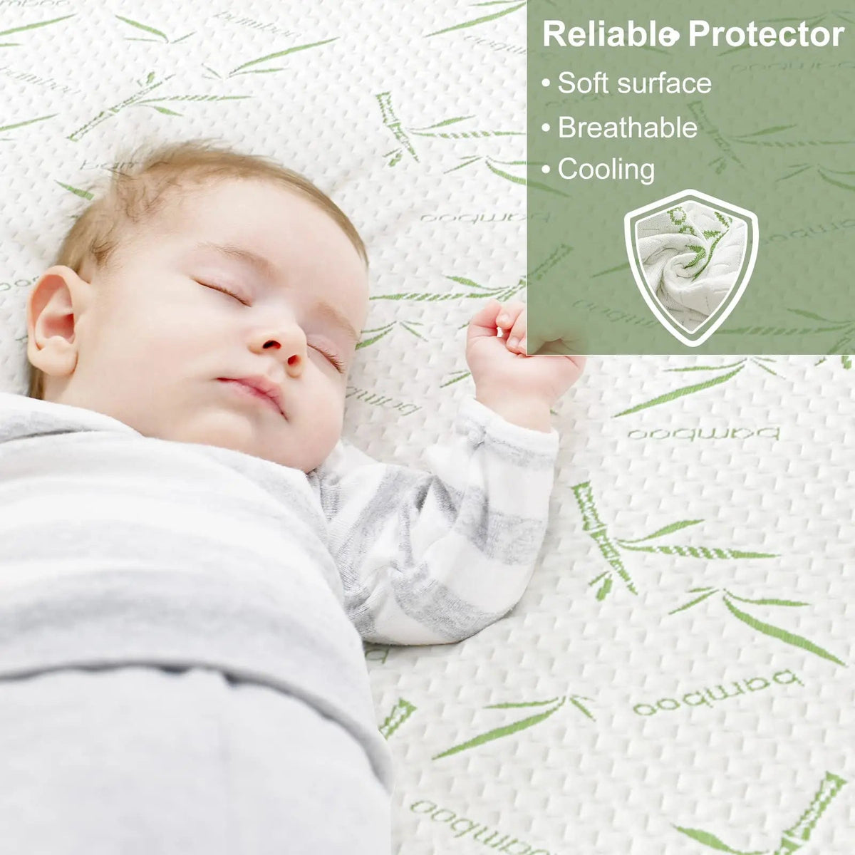 Waterproof Bamboo Rayon Mattress Protector