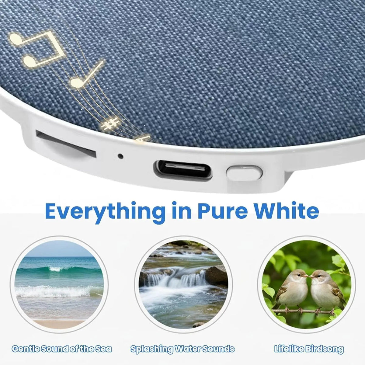 Haut-parleur d'oreiller Bluetooth à bruit blanc