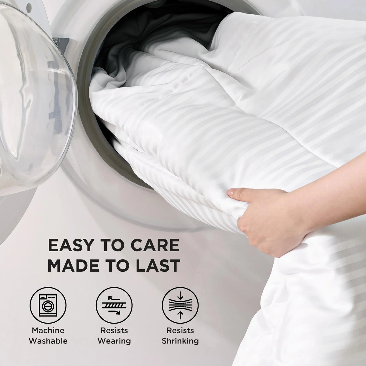 Lightweight Box-Stitched Duvet Insert, 150 GSM