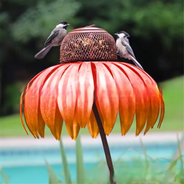 Mangeoire à Oiseaux Fleurie d'Extérieur