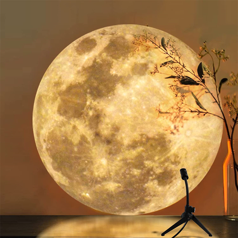 Lampe de projection Terre et Lune avec télécommande