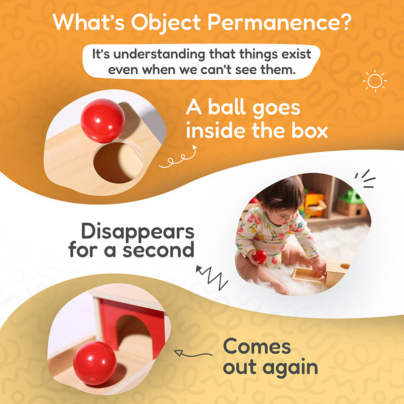 Wooden Object Permanence Box, from 6 Months