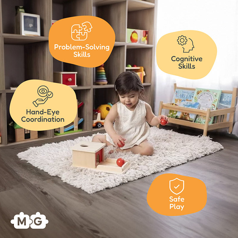 Wooden Object Permanence Box, from 6 Months