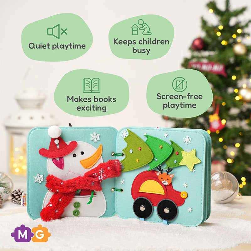 Christmas Reindeer Felt Activity Book, Ages 3+