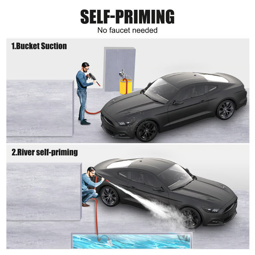 Pistolet à Eau Haute Pression Portable sans Fil